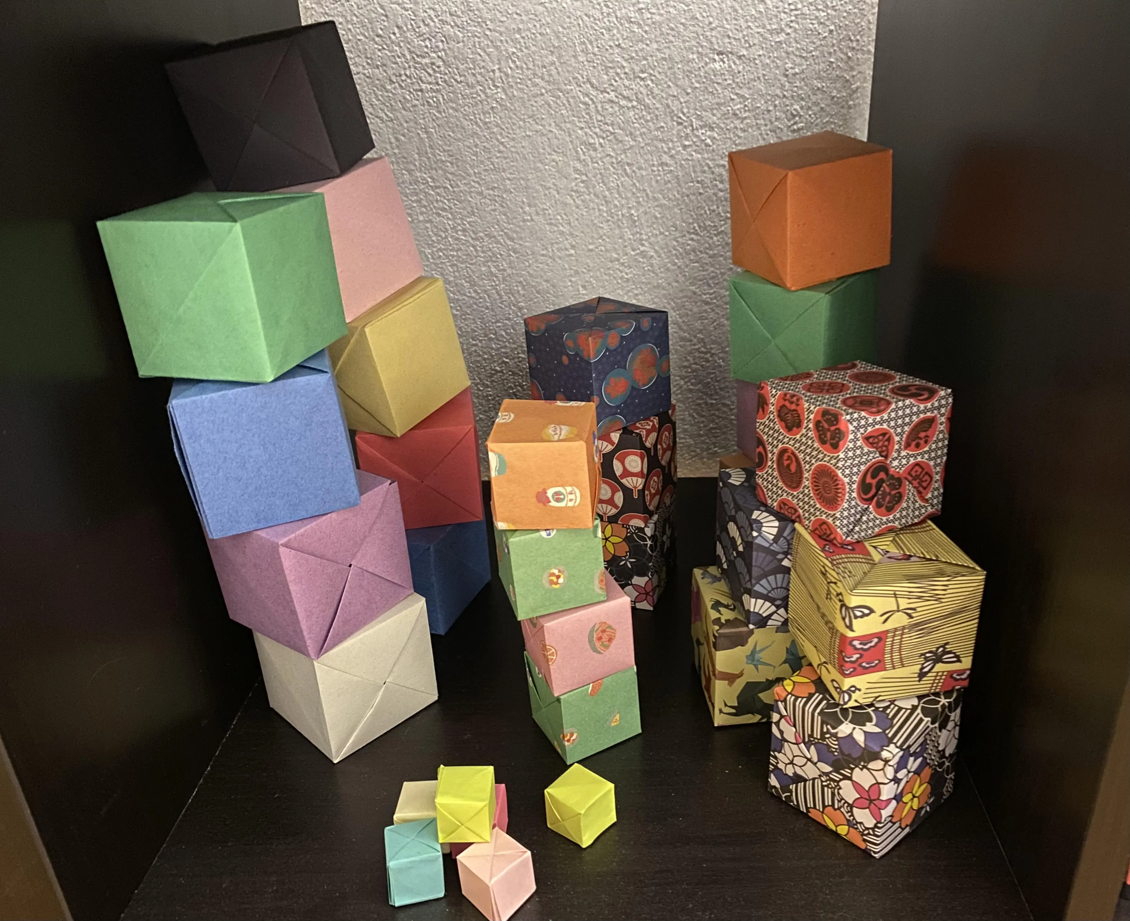 My origami fujimoto cube collection